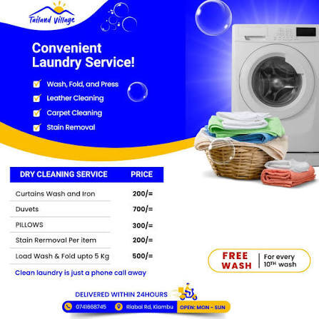 Laundry and Carpet Cleaning Kiambu | Free Pickup | Tailand
